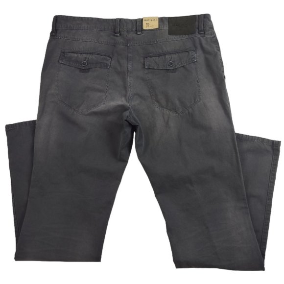 Mac Jeans Ben Worker Pants Reg Fit Flat Front Straight Leg Flap Pockts Gray $225 - Picture 3 of 14